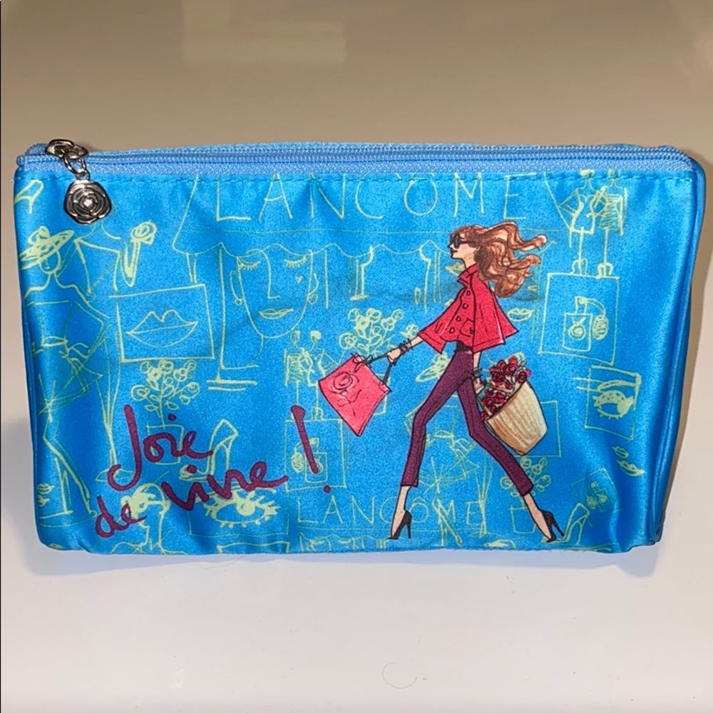 Lancôme Azure Blue Cosmetics Makeup Case Bag